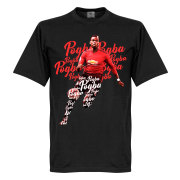 Manchester United T-shirt Pogba Script Paul Pogba Svart