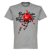 Manchester United T-shirt Pogba Script Paul Pogba Grå