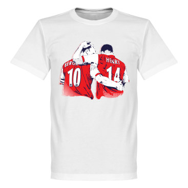 Arsenal T-shirt Backpost Bergkamp And Henry Barn Thierry Henry Vit