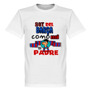 Barcelona T-shirt Barca Como Mi Padre Vit