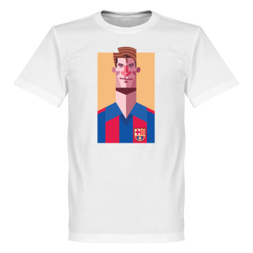 Barcelona T-shirt Playmaker Laudrup Football Vit
