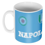 Napoli Mugg Maradona 10 Retro Diego Maradona Ljusblå