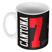 Manchester United Mugg 7 Silhouette Eric Cantona Svart-röd