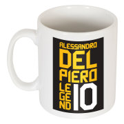 Juventus Mugg Del Piero No10 Graphic Alessandro Del Piero Vit