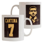 Manchester United Mugg Cantona 7 Silhouette Eric Cantona Svart