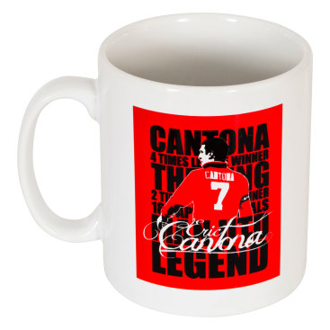 Manchester United Mugg Cantona Legend Eric Cantona Vit