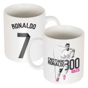 Real Madrid Mugg Ronaldo Record 300 Goals Cristiano Ronaldo Vit