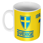 Sverige Mugg Ibrahimovic 10 Team Zlatan Ibrahimovic Gul