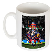 Barcelona Mugg The Holy Trinity Neymar Vit