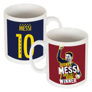 Barcelona Mugg Messi Ballon Dor Lionel Messi Vit