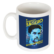 Inter Mugg Roberto Baggio Portrait Vit