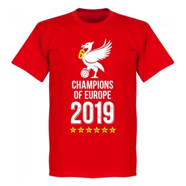 Liverpool T-shirt Champions Of Europe Röd