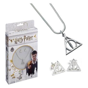 Harry Potter Halsband Och Örhängen Deathly Hallows