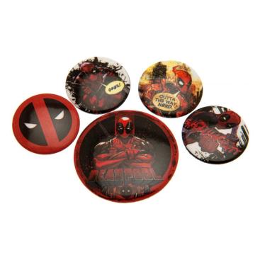 Deadpool Emblem Knappar