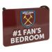 West Ham United Sovrumsskylt No1 Fan