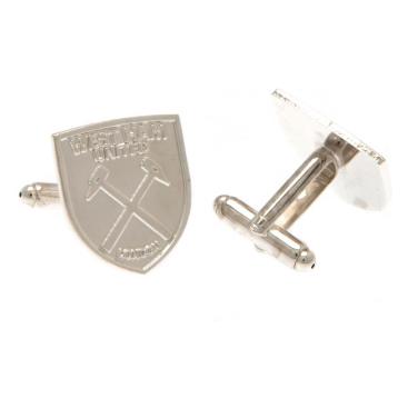 West Ham United Manschettknappar Silverpläterad