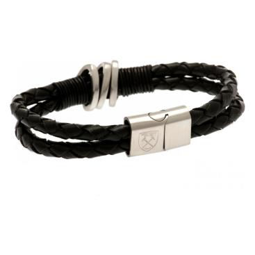 West Ham United Läderarmband