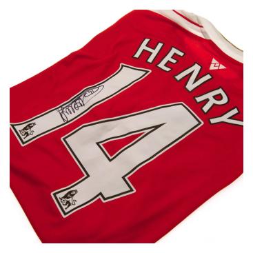 Arsenal Signerad Fotbollströja Thierry Henry