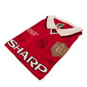 Manchester United Signerad Fotbollströja Champions League Final 1999