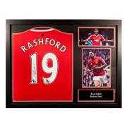 Manchester United Signerad Fotbollströja Marcus Rashford