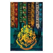 Harry Potter Affisch House Flags