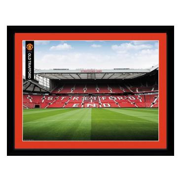 Manchester United Poster Med Ram Stretford End