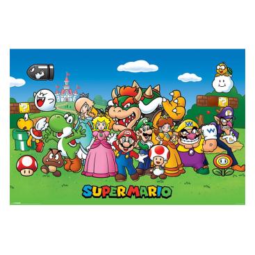 Super Mario Poster Karaktärer