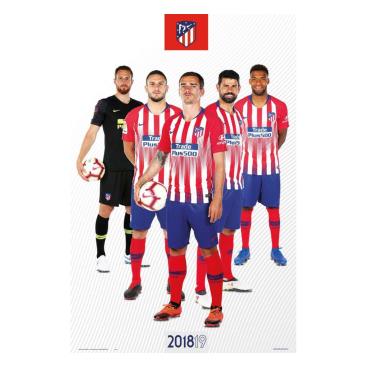 Atletico Madrid Affisch Players 65