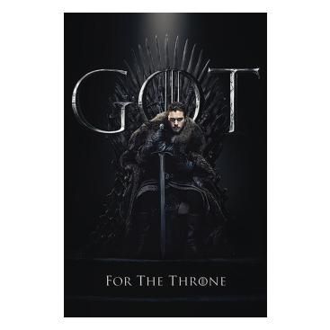 Game Of Thrones Affisch Jon Snow Throne 285
