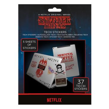 Stranger Things Klistermärken Tech