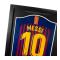 Barcelona Messi Signerad Tröja Med Siluett