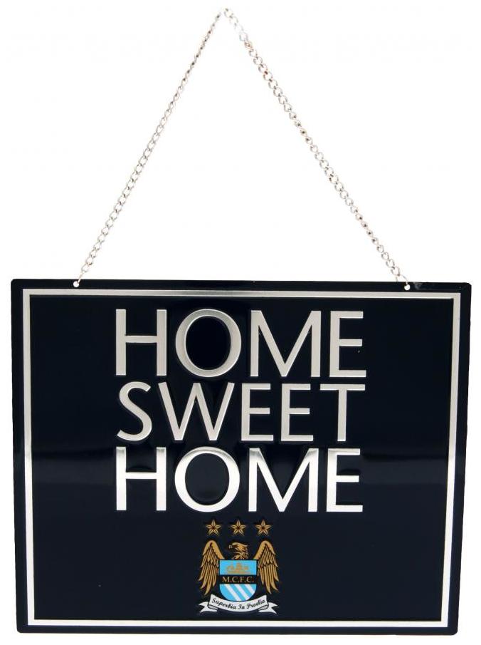 Manchester City Skylt Home Sweet Home