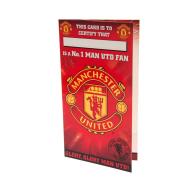 Manchester United Birthday Gratulationskort No 1 Fan