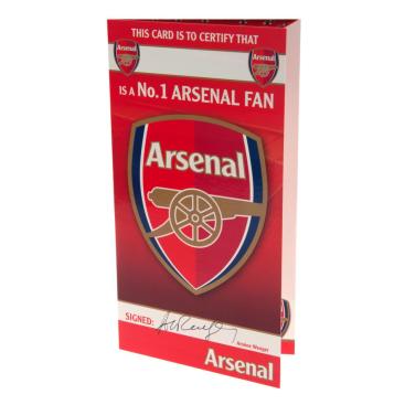Arsenal Birthday Gratulationskort No 1 Fan