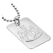 Newcastle United Dog Tag Med Kedja Silver