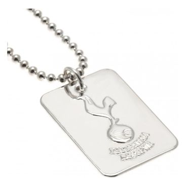 Tottenham Hotspur Dog Tag Med Kedja Silver