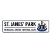 Newcastle United Fönsterskylt