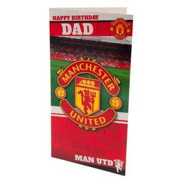 Manchester United Födelsedagskort Pappa