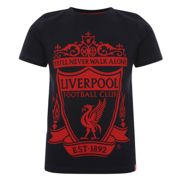 Liverpool T-shirt Junior Crest Navy