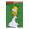 The Simpsons Affisch Homer Bush 333