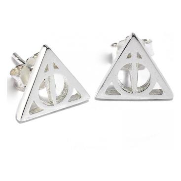 Harry Potter Örhängen Silver Deathly Hallows