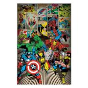 Marvel Comics Poster Superhjältar