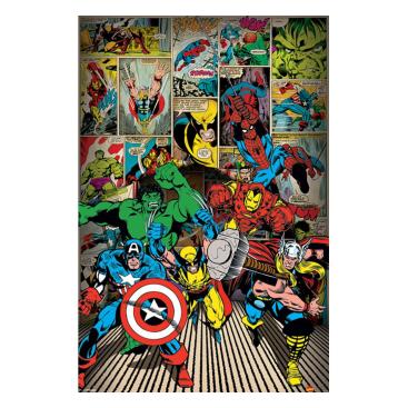 Marvel Comics Poster Superhjältar