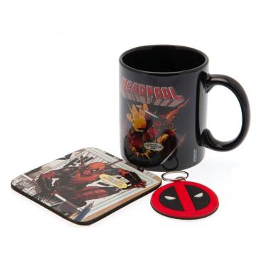 Deadpool Mugg & Drinkunderlägg Set