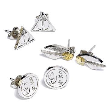 Harry Potter Örhängen Silverpläterade Set