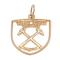 West Ham United Hängsmycke Guld Crest