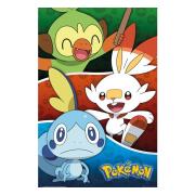 Pokemon Poster Galar Starters