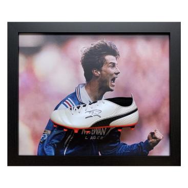 Rangers Signerad Fotbollssko Brian Laudrup