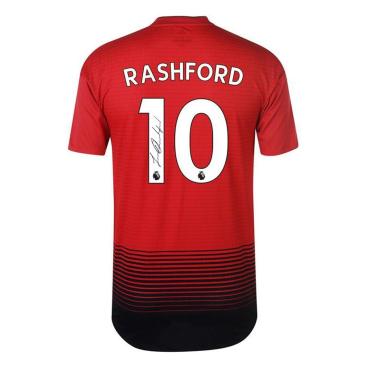 Manchester United Signerad Tröja Marcus Rashford