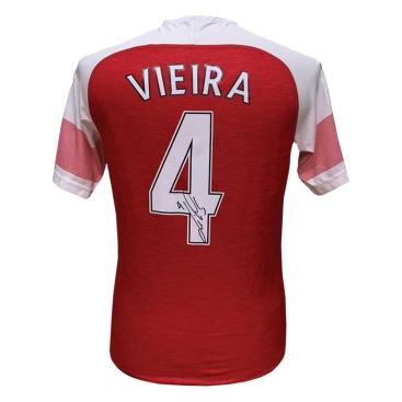 Arsenal Signerad Fotbollströja Vieira